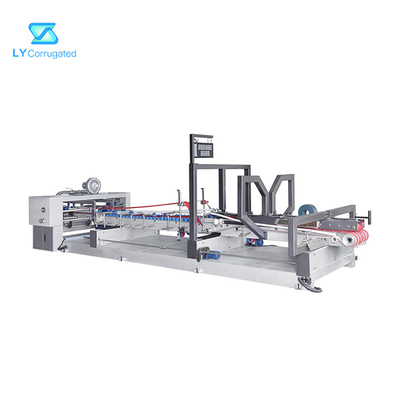 130m/min Auto die van de karton de Stikkende Machine Lijmend Correctie die Stapelend Doosomslag Gluer tellen voeden