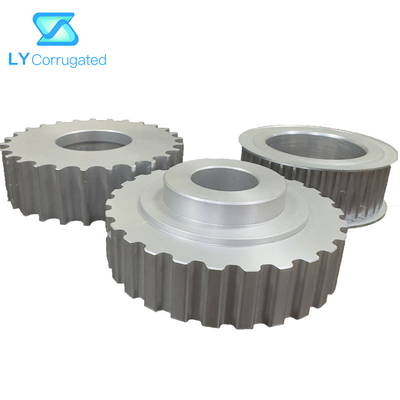 Van de de Legerings Synchrone Riem van het staalaluminium het Wielkatrol voor Karton die Stikkende Machine lijmen