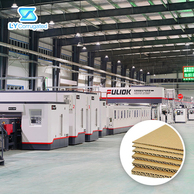 7 vouwproductielijn Van golfkarton 2800mm 200m/Min Operating Speed